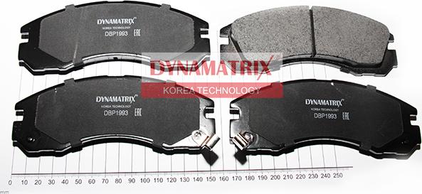 Dynamatrix DBP1993 - Kit de plaquettes de frein, frein à disque cwaw.fr