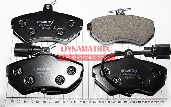 Dynamatrix DBP1451 - Kit de plaquettes de frein, frein à disque cwaw.fr