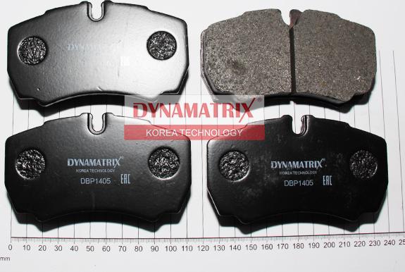 Dynamatrix DBP1405 - Kit de plaquettes de frein, frein à disque cwaw.fr