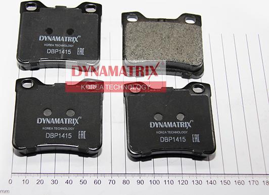 Dynamatrix DBP1415 - Kit de plaquettes de frein, frein à disque cwaw.fr