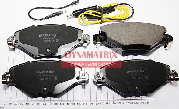 Dynamatrix DBP1411 - Kit de plaquettes de frein, frein à disque cwaw.fr