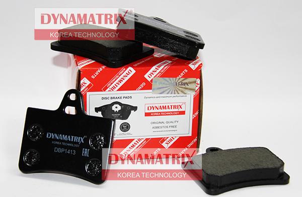 Dynamatrix DBP1413 - Kit de plaquettes de frein, frein à disque cwaw.fr