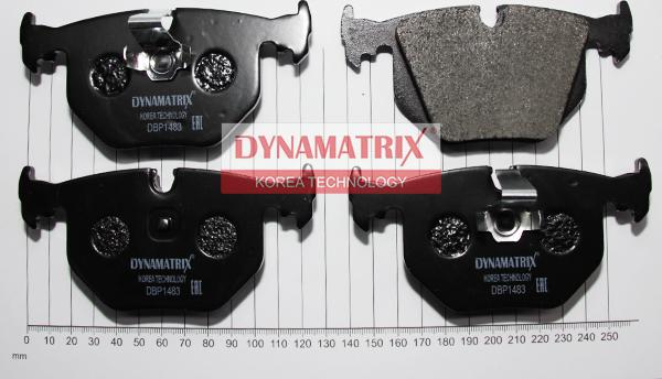 Dynamatrix DBP1483 - Kit de plaquettes de frein, frein à disque cwaw.fr