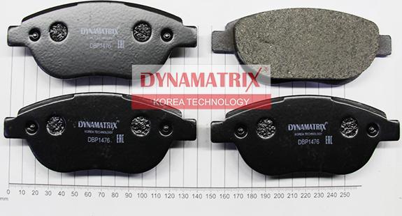 Dynamatrix DBP1476 - Kit de plaquettes de frein, frein à disque cwaw.fr