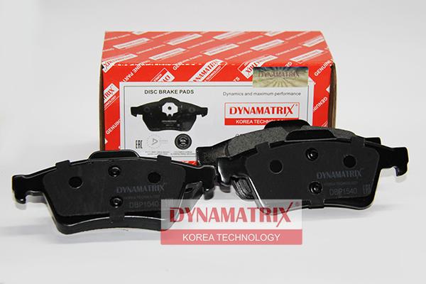 Dynamatrix DBP1540 - Kit de plaquettes de frein, frein à disque cwaw.fr