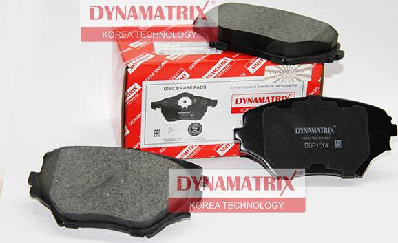 Dynamatrix DBP1514 - Kit de plaquettes de frein, frein à disque cwaw.fr