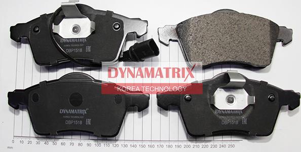 Dynamatrix DBP1518 - Kit de plaquettes de frein, frein à disque cwaw.fr