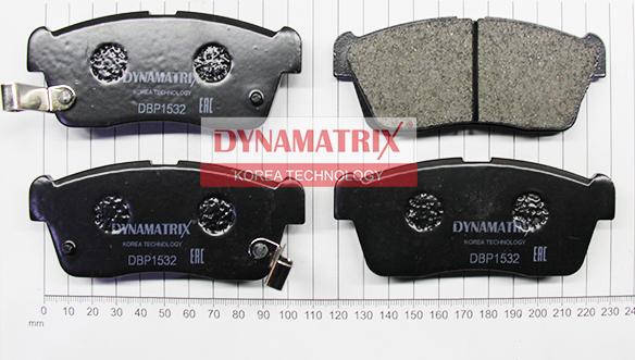 Dynamatrix DBP1532 - Kit de plaquettes de frein, frein à disque cwaw.fr