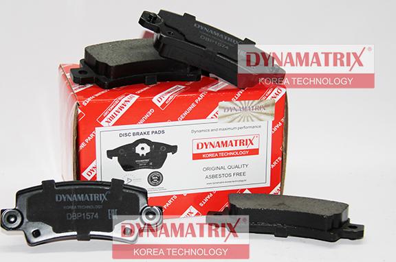 Dynamatrix DBP1574 - Kit de plaquettes de frein, frein à disque cwaw.fr