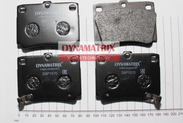 Dynamatrix DBP1570 - Kit de plaquettes de frein, frein à disque cwaw.fr