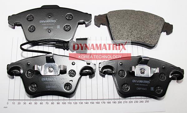 Dynamatrix DBP1643 - Kit de plaquettes de frein, frein à disque cwaw.fr