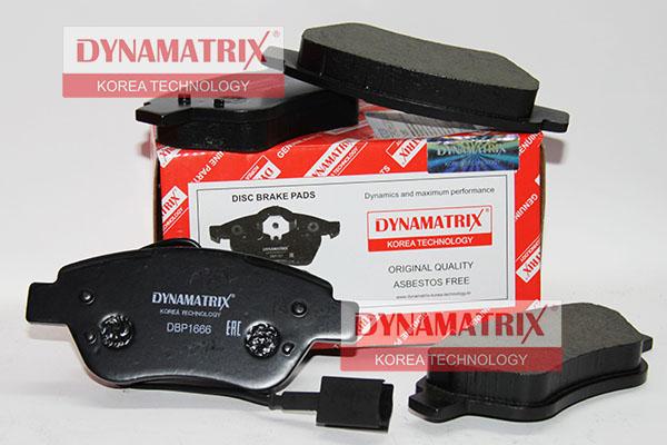 Dynamatrix DBP1666 - Kit de plaquettes de frein, frein à disque cwaw.fr