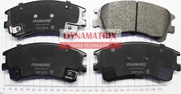 Dynamatrix DBP1619 - Kit de plaquettes de frein, frein à disque cwaw.fr