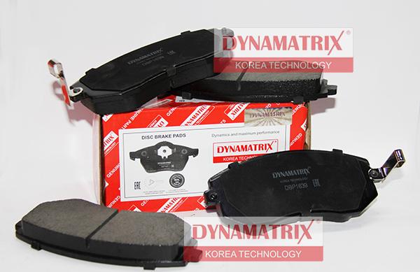 Dynamatrix DBP1639 - Kit de plaquettes de frein, frein à disque cwaw.fr