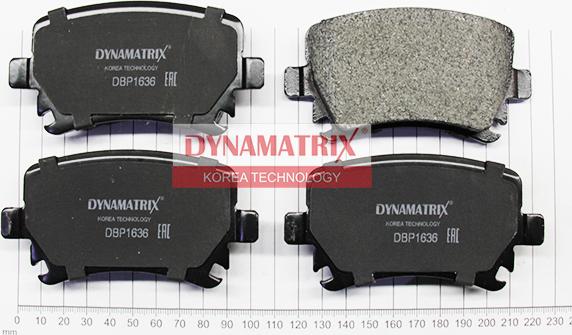 Dynamatrix DBP1636 - Kit de plaquettes de frein, frein à disque cwaw.fr