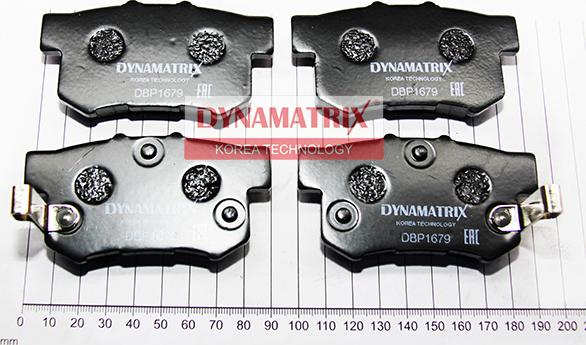 Dynamatrix DBP1679 - Kit de plaquettes de frein, frein à disque cwaw.fr