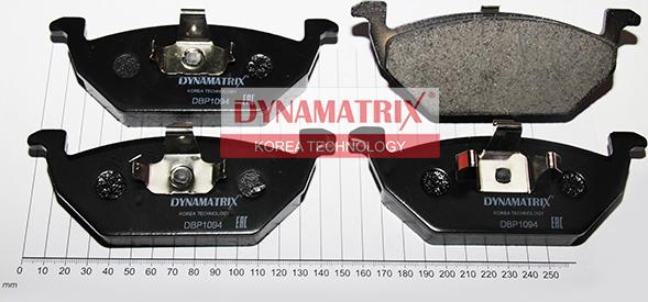 Dynamatrix DBP1094 - Kit de plaquettes de frein, frein à disque cwaw.fr