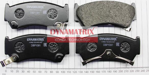 Dynamatrix DBP1091 - Kit de plaquettes de frein, frein à disque cwaw.fr