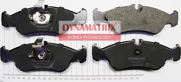 Dynamatrix DBP1045 - Kit de plaquettes de frein, frein à disque cwaw.fr