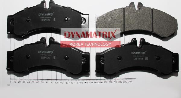 Dynamatrix DBP1043 - Kit de plaquettes de frein, frein à disque cwaw.fr