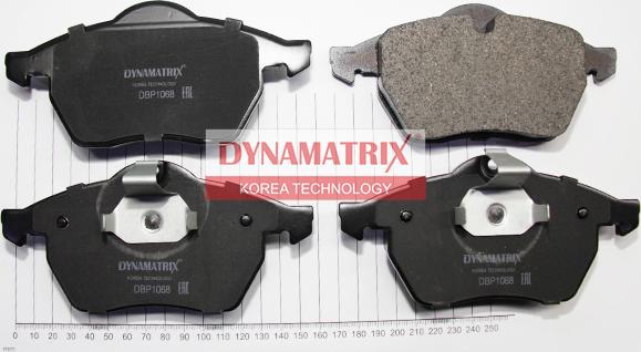 Dynamatrix DBP1068 - Kit de plaquettes de frein, frein à disque cwaw.fr