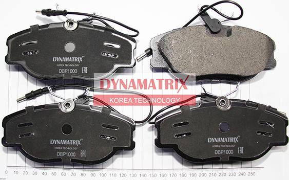 Dynamatrix DBP1000 - Kit de plaquettes de frein, frein à disque cwaw.fr