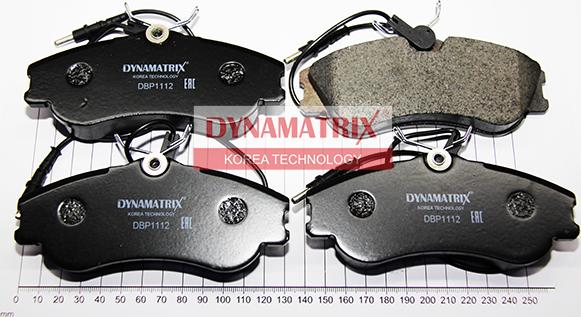 Dynamatrix DBP1112 - Kit de plaquettes de frein, frein à disque cwaw.fr