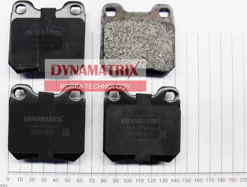 Dynamatrix DBP1117 - Kit de plaquettes de frein, frein à disque cwaw.fr