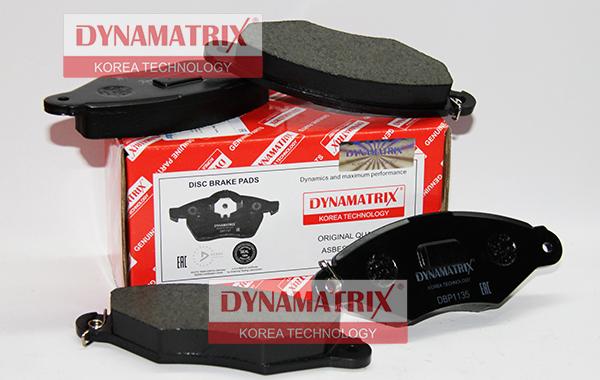 Dynamatrix DBP1135 - Kit de plaquettes de frein, frein à disque cwaw.fr