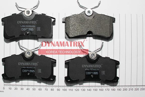 Dynamatrix DBP1895 - Kit de plaquettes de frein, frein à disque cwaw.fr