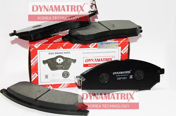 Dynamatrix DBP1881 - Kit de plaquettes de frein, frein à disque cwaw.fr