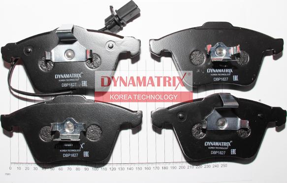 Dynamatrix DBP1827 - Kit de plaquettes de frein, frein à disque cwaw.fr