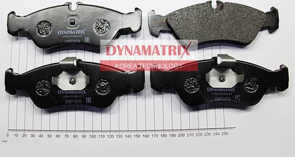 Dynamatrix DBP1876 - Kit de plaquettes de frein, frein à disque cwaw.fr