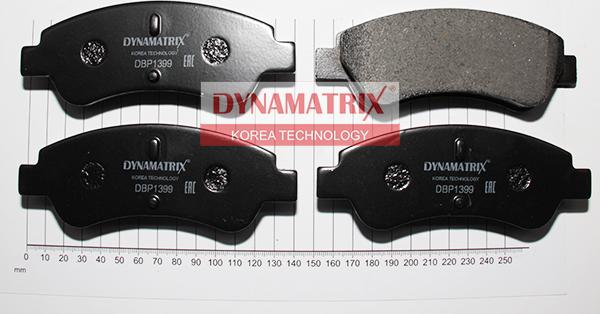 Dynamatrix DBP1399 - Kit de plaquettes de frein, frein à disque cwaw.fr