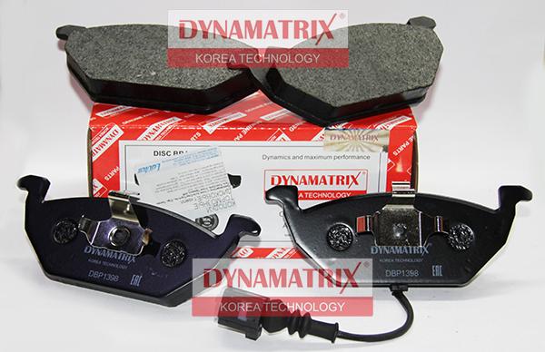 Dynamatrix DBP1398 - Kit de plaquettes de frein, frein à disque cwaw.fr