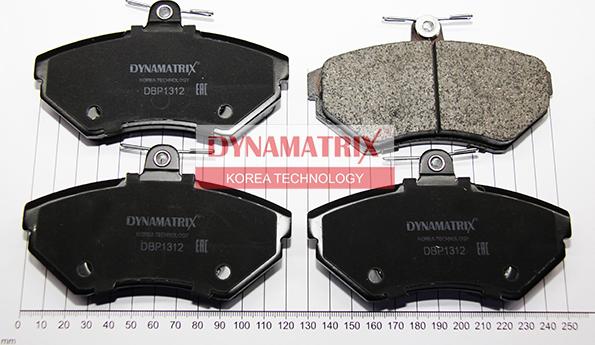 Dynamatrix DBP1312 - Kit de plaquettes de frein, frein à disque cwaw.fr