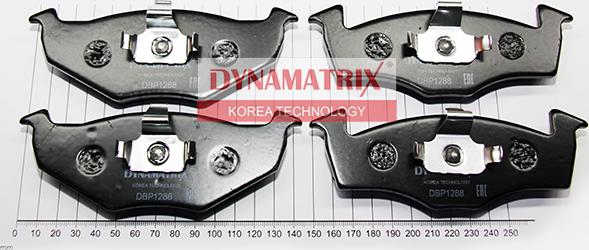 Dynamatrix DBP1288 - Kit de plaquettes de frein, frein à disque cwaw.fr