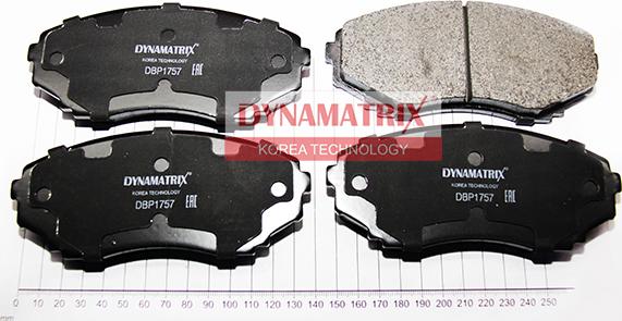 Dynamatrix DBP1757 - Kit de plaquettes de frein, frein à disque cwaw.fr