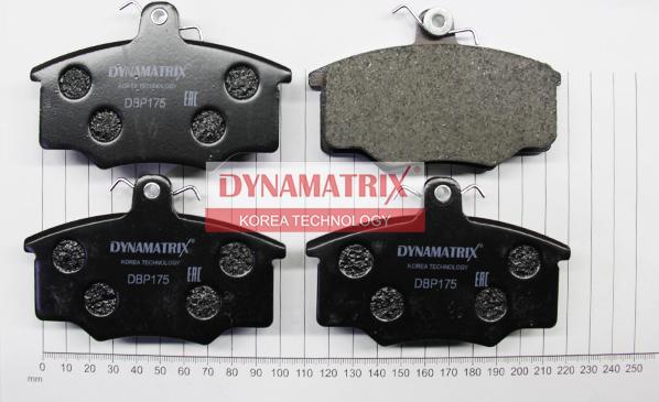 Dynamatrix DBP175 - Kit de plaquettes de frein, frein à disque cwaw.fr