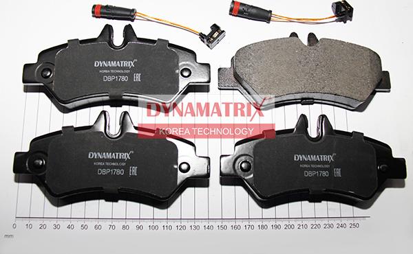 Dynamatrix DBP1780 - Kit de plaquettes de frein, frein à disque cwaw.fr