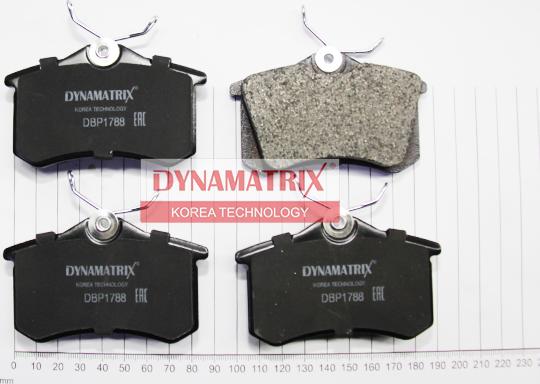 Dynamatrix DBP1788 - Kit de plaquettes de frein, frein à disque cwaw.fr