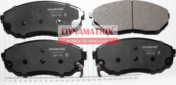 Dynamatrix DBP1735 - Kit de plaquettes de frein, frein à disque cwaw.fr