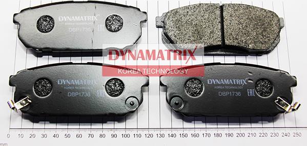 Dynamatrix DBP1736 - Kit de plaquettes de frein, frein à disque cwaw.fr