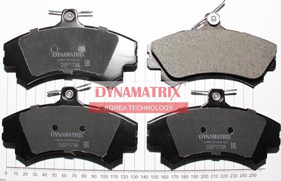 Dynamatrix DBP1738 - Kit de plaquettes de frein, frein à disque cwaw.fr