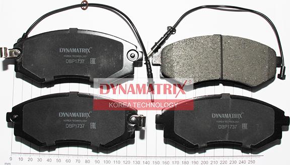 Dynamatrix DBP1737 - Kit de plaquettes de frein, frein à disque cwaw.fr