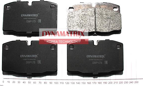 Dynamatrix DBP173 - Kit de plaquettes de frein, frein à disque cwaw.fr