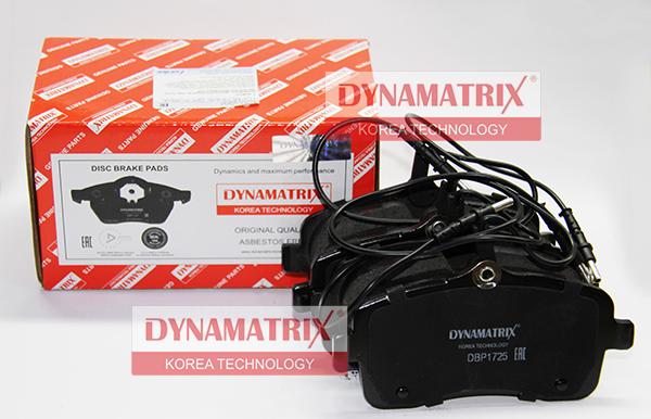 Dynamatrix DBP1725 - Kit de plaquettes de frein, frein à disque cwaw.fr