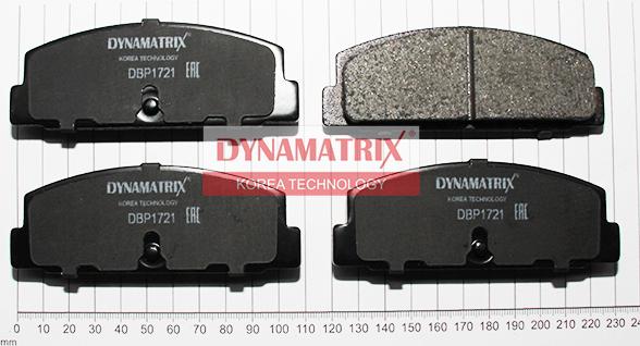 Dynamatrix DBP1721 - Kit de plaquettes de frein, frein à disque cwaw.fr