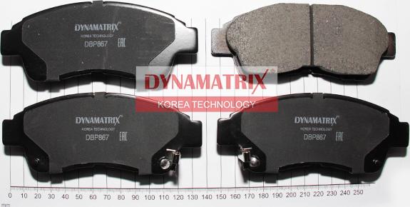 Dynamatrix DBP867 - Kit de plaquettes de frein, frein à disque cwaw.fr