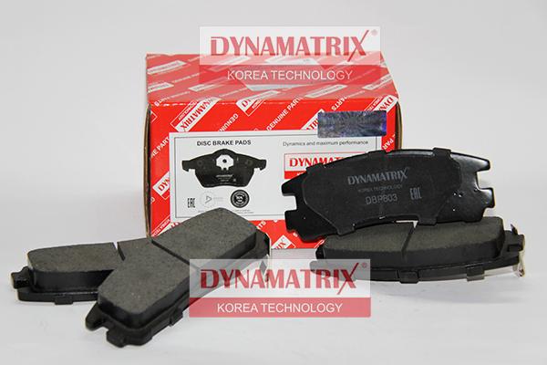 Dynamatrix DBP803 - Kit de plaquettes de frein, frein à disque cwaw.fr